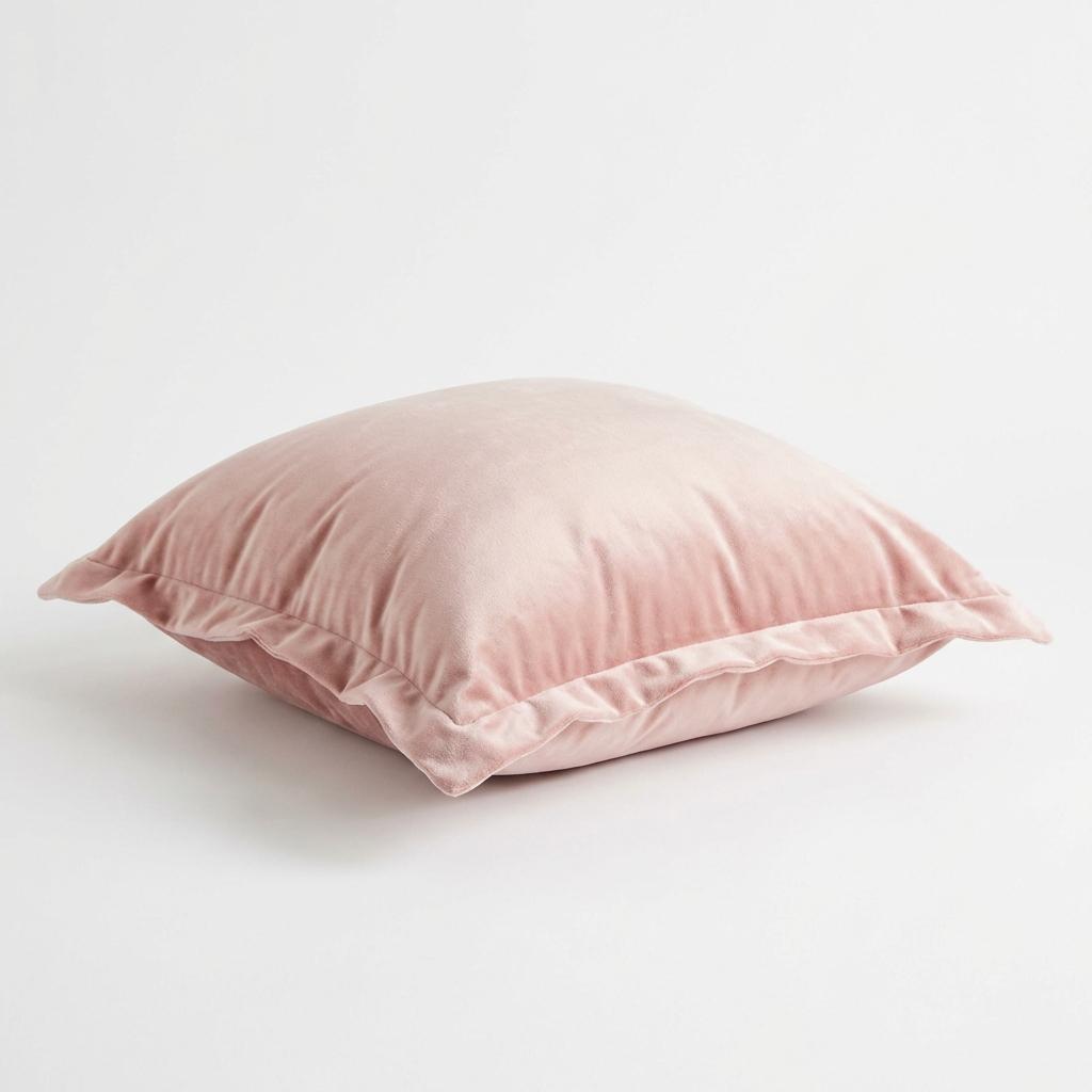 Blush Velvet Cushion